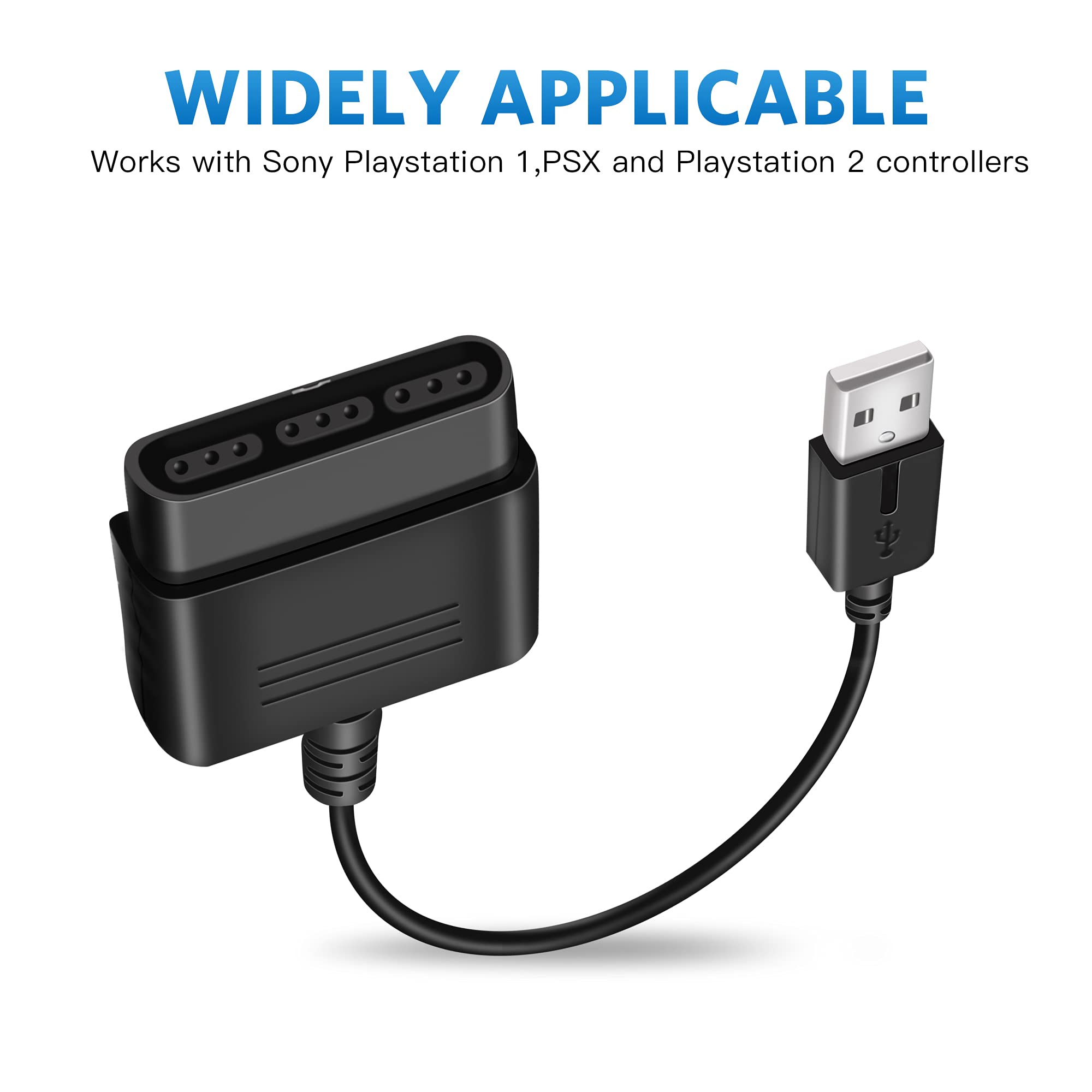 Foto 3 pulgar | Cable Conversor Y Adaptador De Controlador Ps2 A Usb Para Ps3/pc - Venta Internacional.