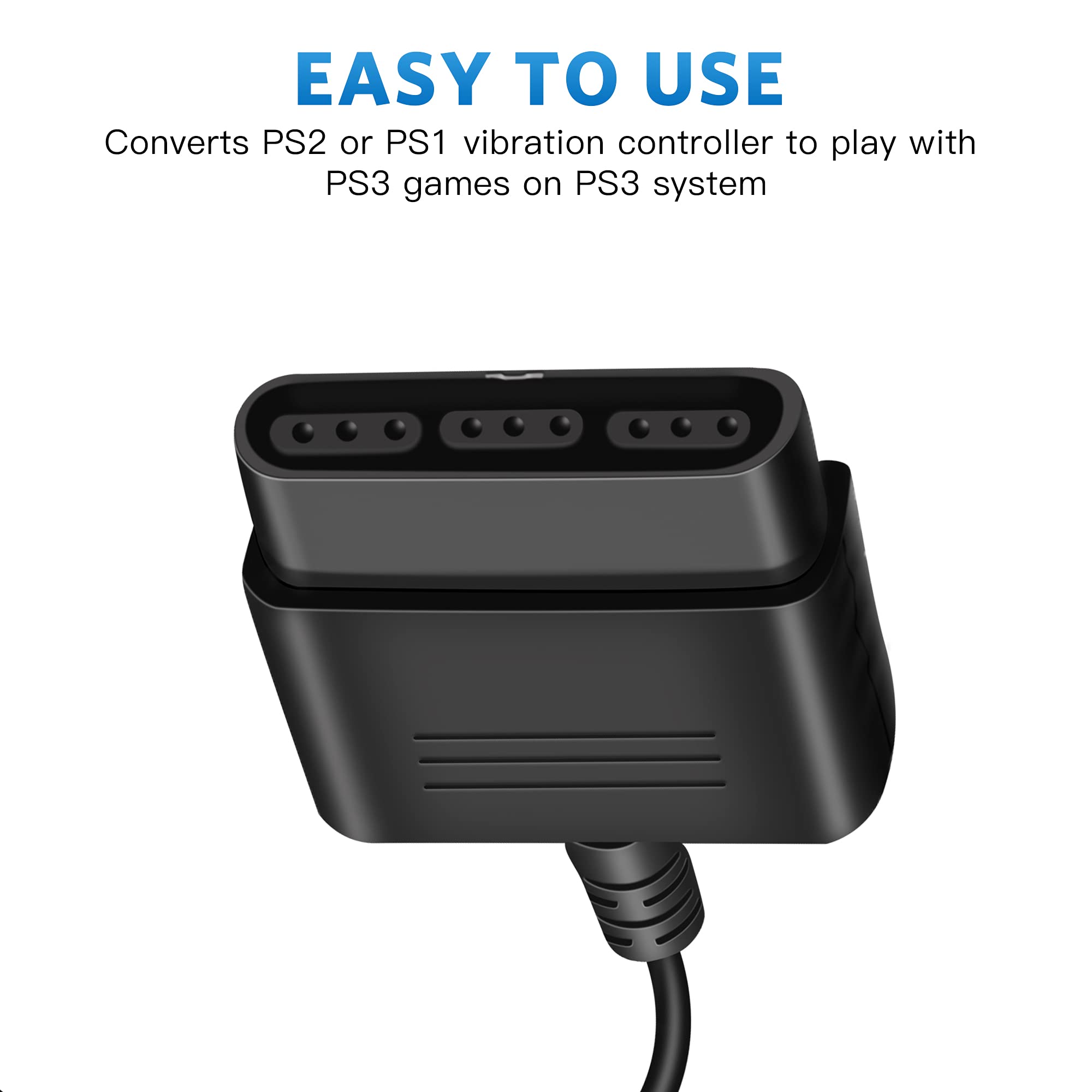 Foto 4 pulgar | Cable Conversor Y Adaptador De Controlador Ps2 A Usb Para Ps3/pc - Venta Internacional.