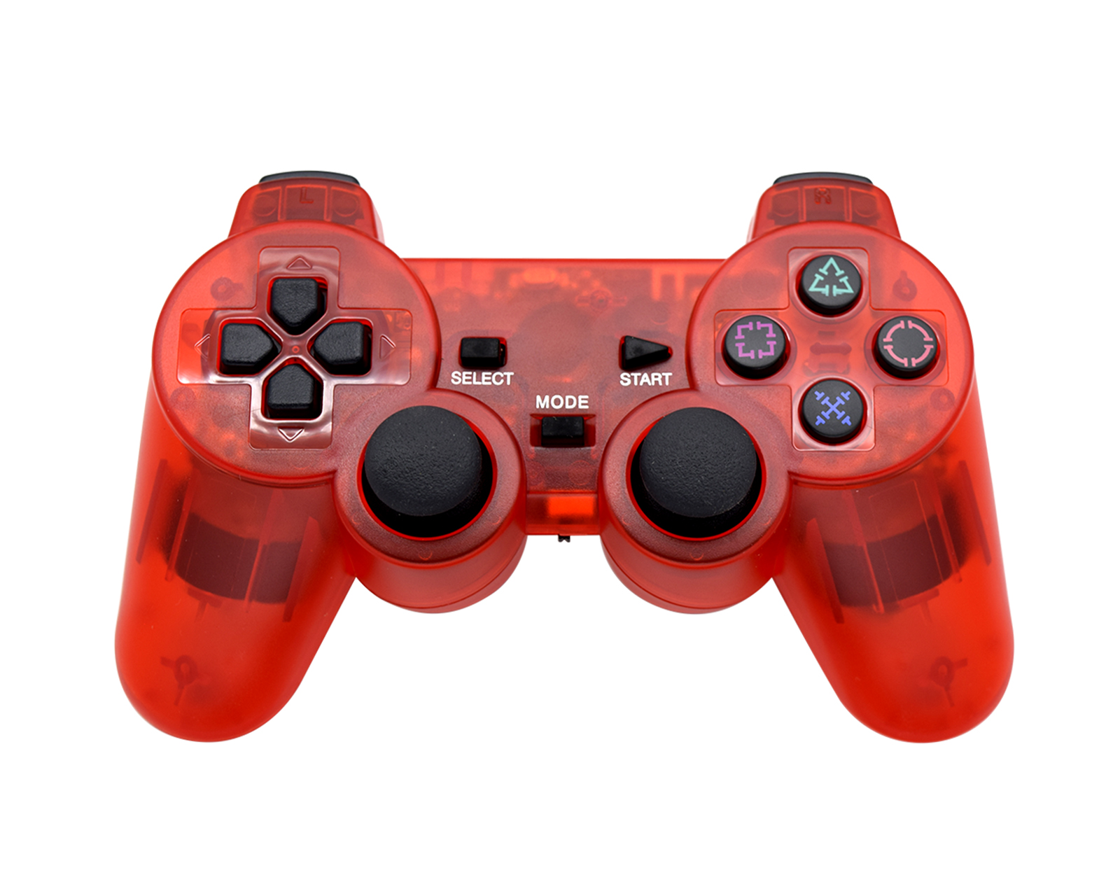 Control Inalámbrico Virtual Zone Compatible Con PS2 color Rojo
