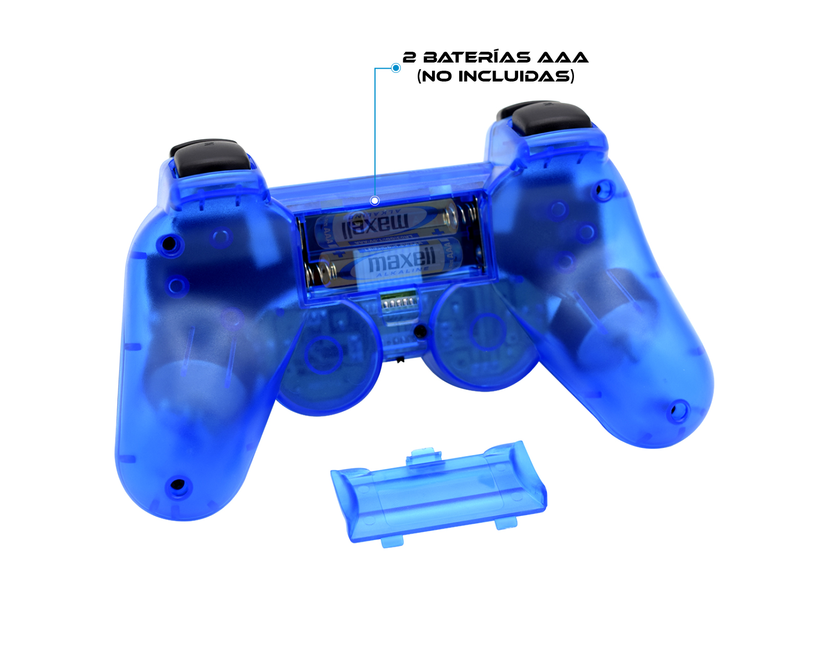 Foto 2 | Control Inalámbrico Virtual Zone Compatible Con PS2 color Azul