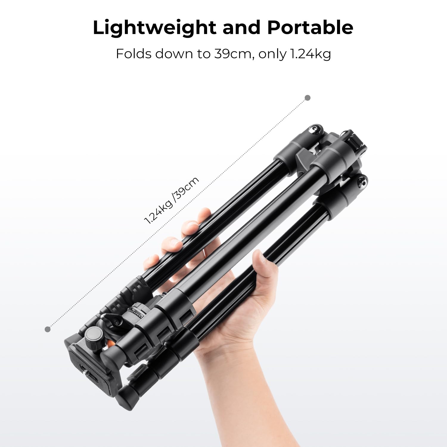 Foto 6 pulgar | Trípode Para Cámara K&f Concept De 195 Cm Con Cabezal Esférico, Carga De 8 Kg - Venta Internacional.