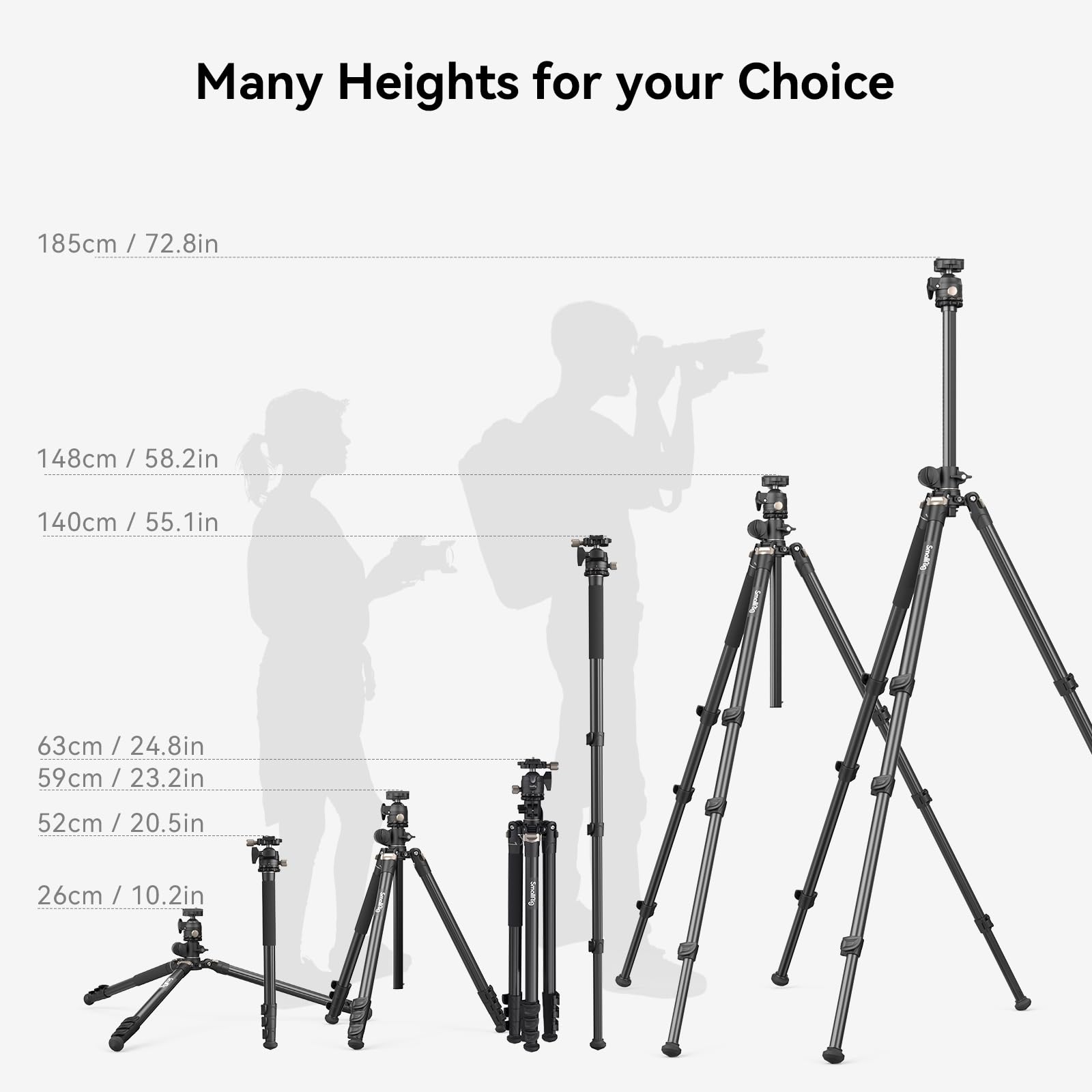 Foto 5 | Trípode para Cámara SmallRig CT200 73 con Rotación de 360° - Venta Internacional