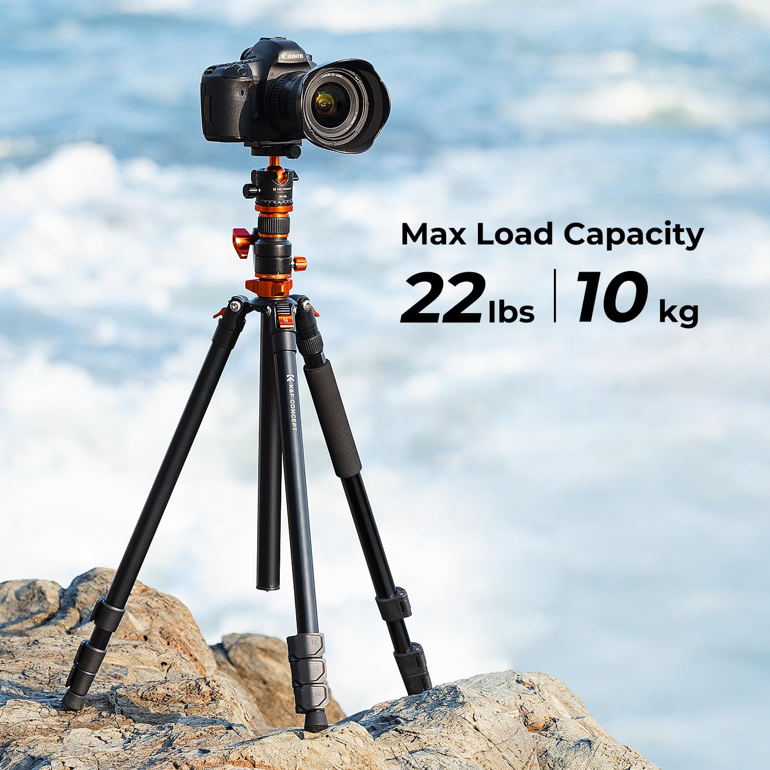 Foto 4 | Trípode Para Cámara K&f Concept T254a7+bh-28l 230 Cm Con Monopie - Venta Internacional.