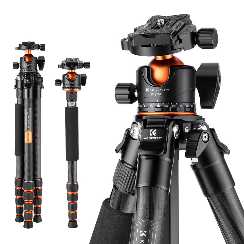 Foto 1 | Trípode K&F Concept A255C2+BH-35L de Fibra de Carbono 15 kg de Carga - Venta Internacional