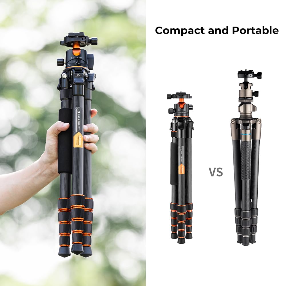 Foto 4 pulgar | Trípode K&F Concept A255C2+BH-35L de Fibra de Carbono 15 kg de Carga - Venta Internacional