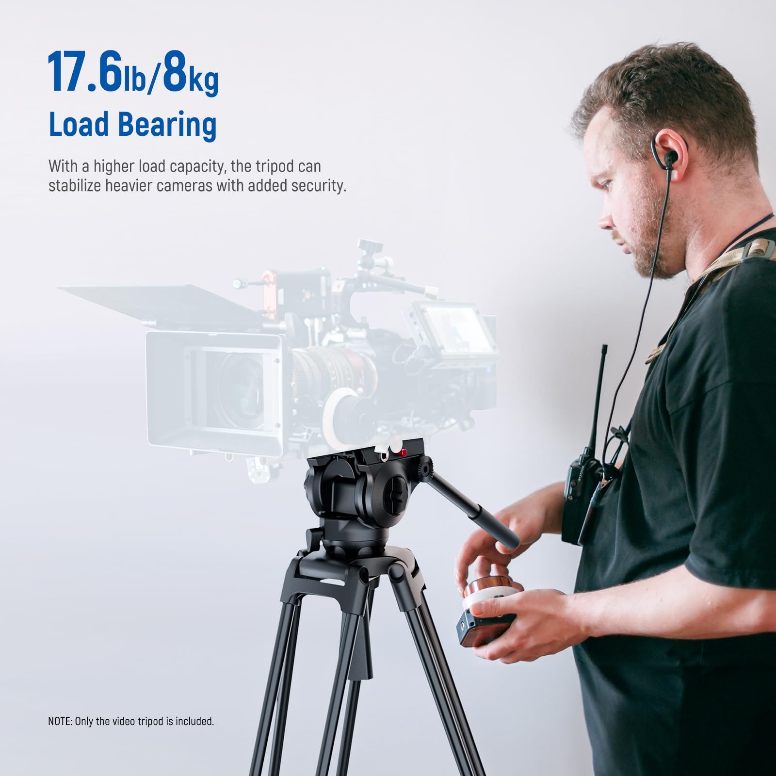 Foto 3 | Trípode Neewer Basic 74 Video Con Cabezal Fluido Para Cámara De 8 Kg - Venta Internacional.
