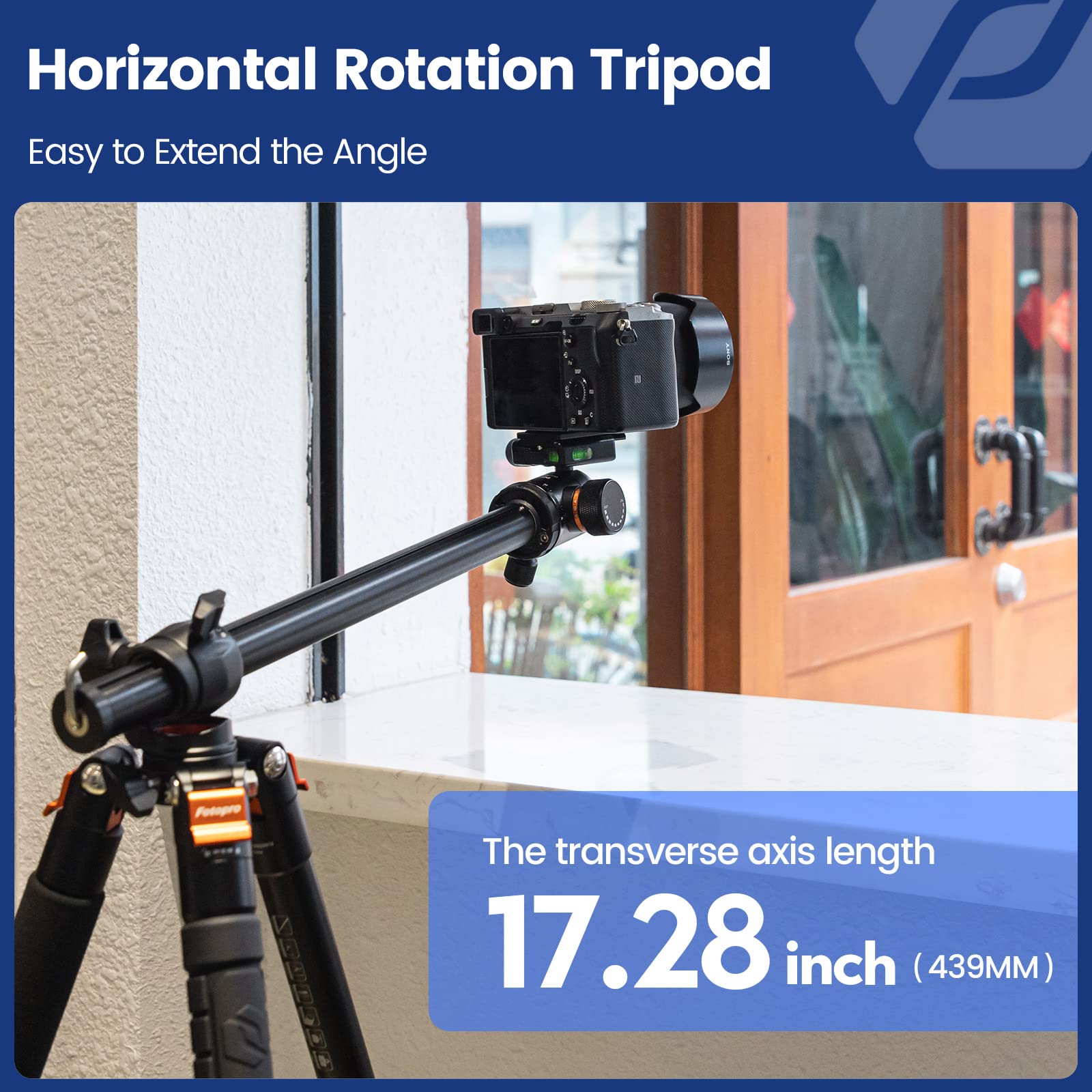 Foto 5 pulgar | Trípode Para Cámara Fotopro De 173 Cm Con Cabezal Esférico, Capacidad De Carga De 16 Kg - Venta Internacional.