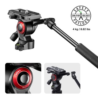 Foto 4 | Trípode Manfrotto Befree Travel Professional Video Negro - Venta Internacional.