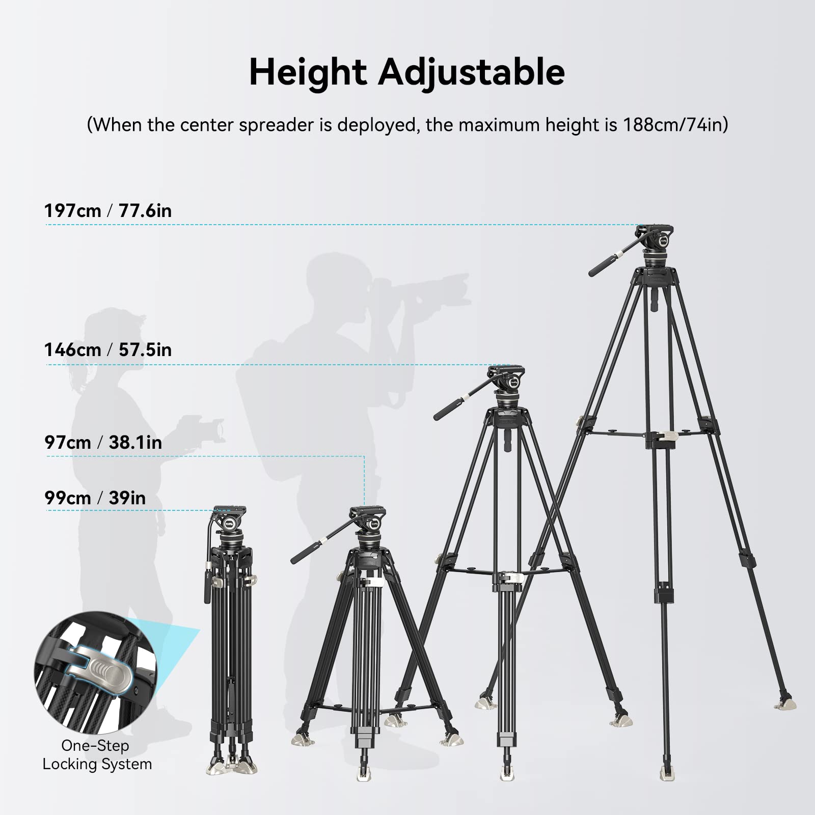 Foto 5 | Trípode Smallrig Ad-100 Freeblazer De Fibra De Carbono De Alta Resistencia - Venta Internacional.