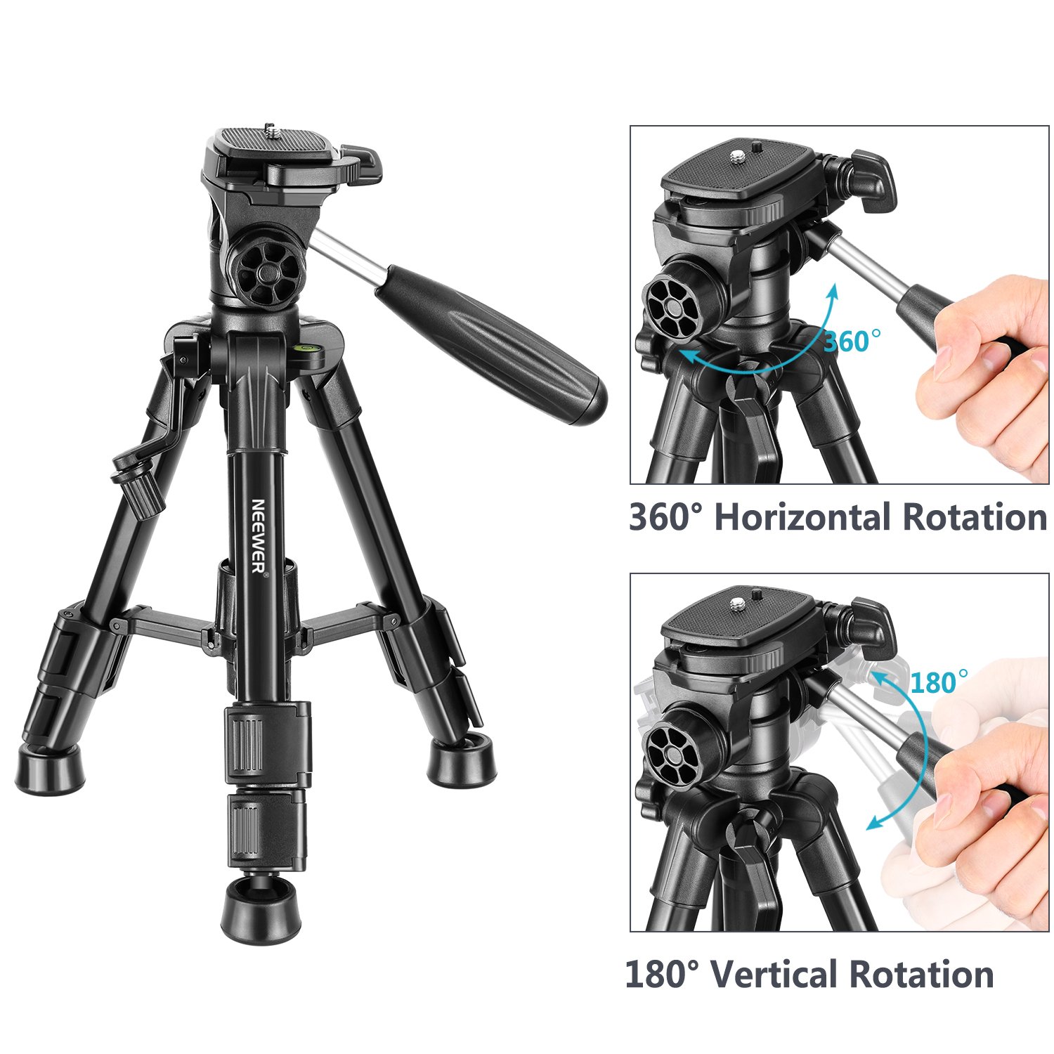 Foto 5 pulgar | Trípode Neewer T210, Mini Mesa De Viaje, 62 Cm, Para Cámara - Venta Internacional.