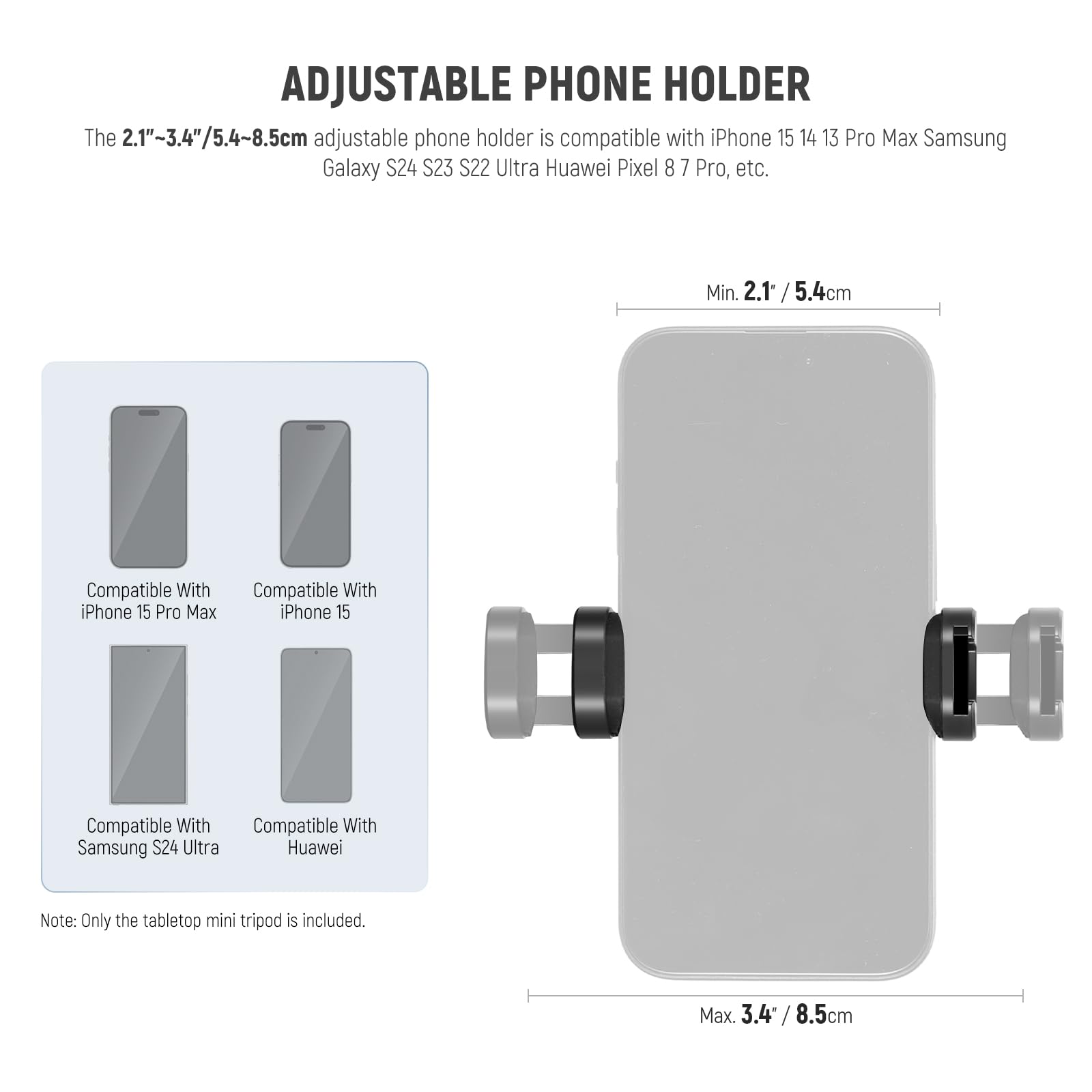 Foto 6 pulgar | Trípode Neewer Tp09 Mini De Fibra De Carbono Para Iphone Con Mando A Distancia - Venta Internacional.