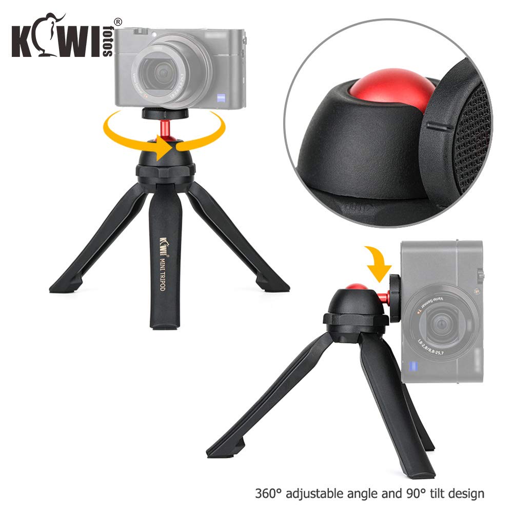 Foto 4 pulgar | Trípode De Mesa Kiwifotos Mini Con Cabezal Esférico De 360° Para Cámara Y Teléfono - Venta Internacional.