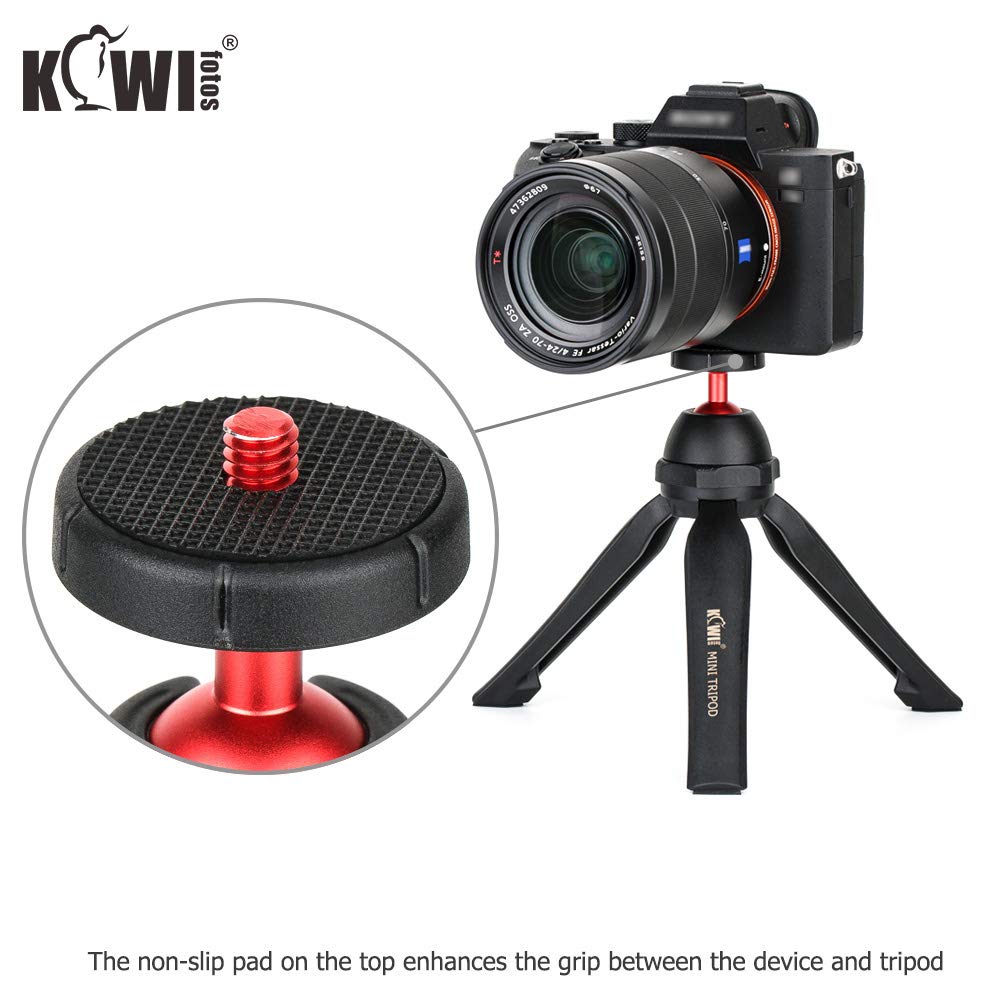 Foto 5 pulgar | Trípode De Mesa Kiwifotos Mini Con Cabezal Esférico De 360° Para Cámara Y Teléfono - Venta Internacional.