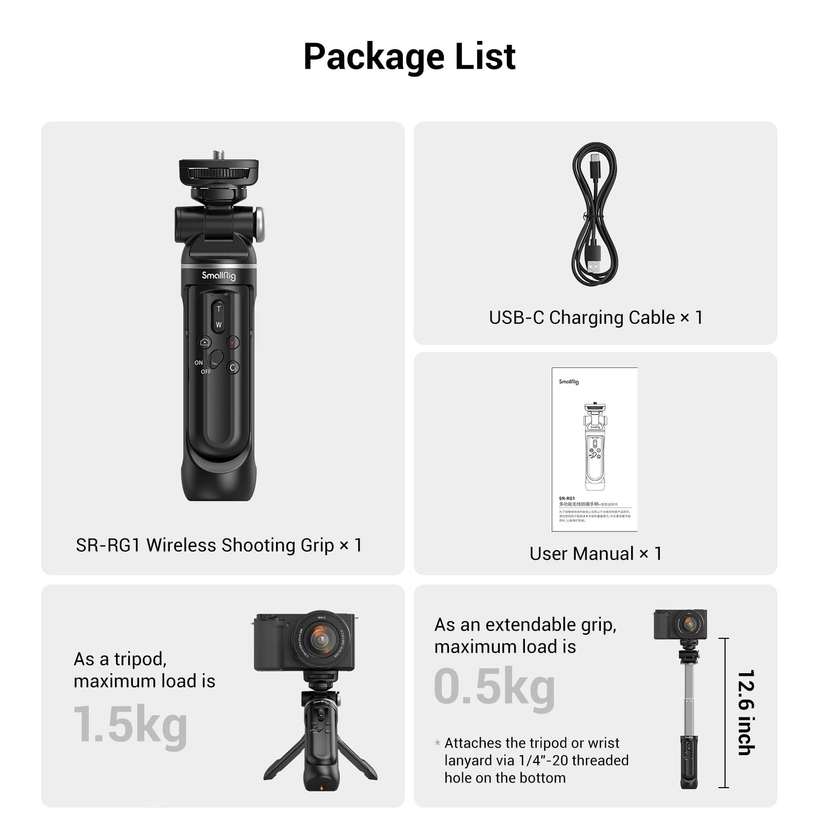 Foto 7 | Shooting Grip Smallrig Sr-rg1 Inalámbrico Para Cámara Sony/canon - Venta Internacional.