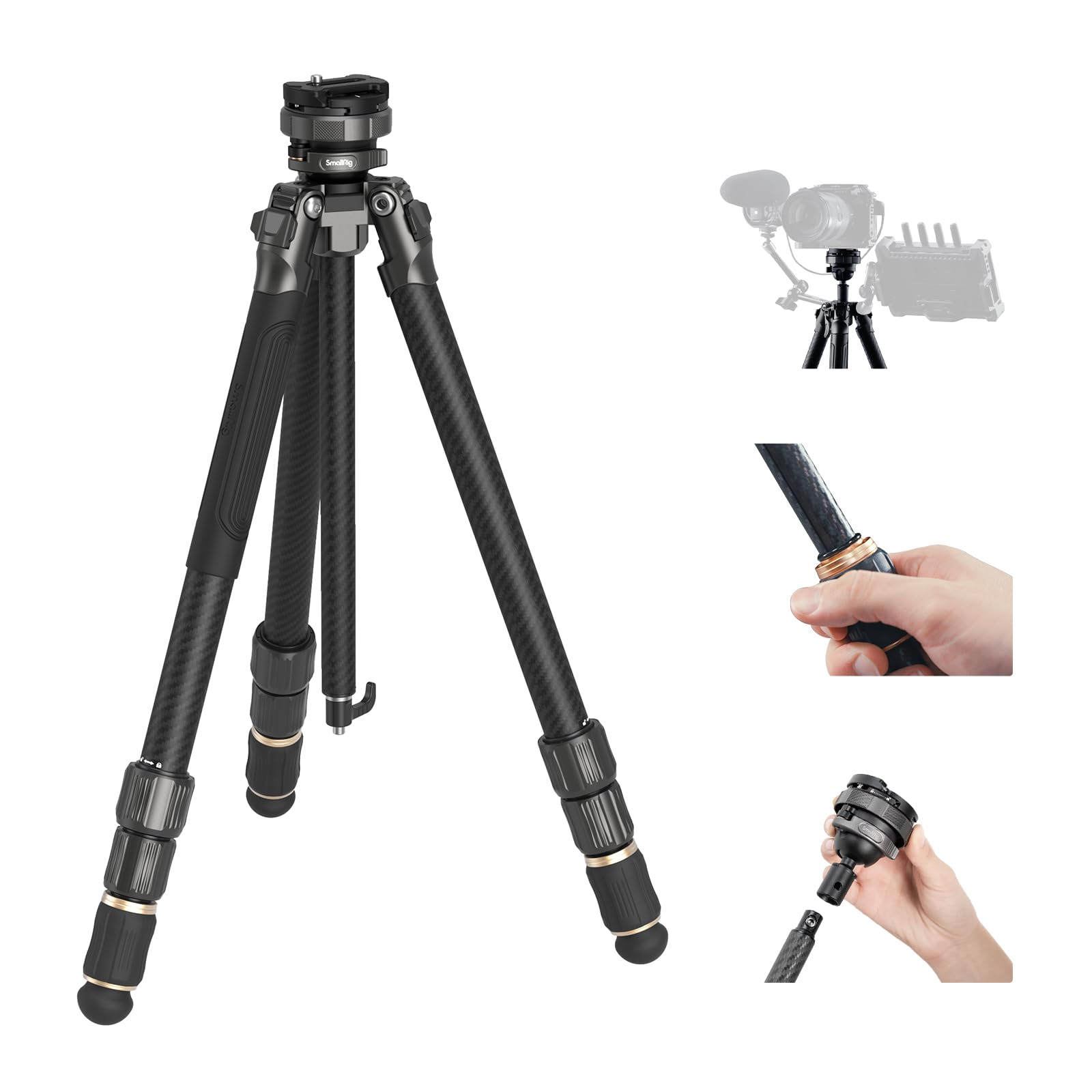 Trípode Smallrig Ap-100 Freerover De Fibra De Carbono 150 Cm 15 Kg - Venta Internacional.