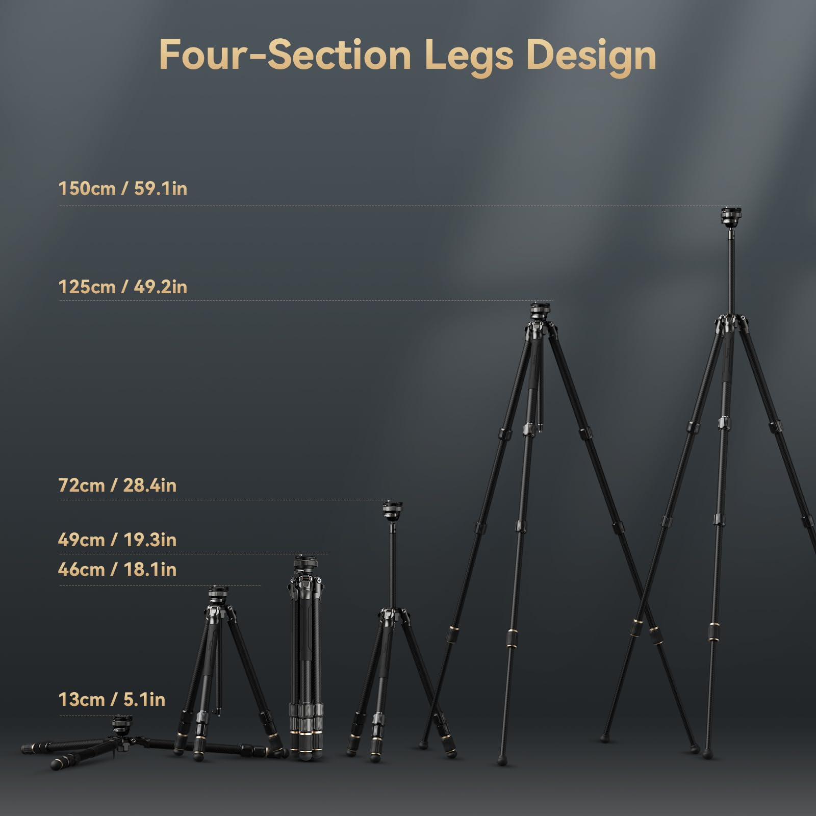Foto 5 | Trípode Smallrig Ap-100 Freerover De Fibra De Carbono 150 Cm 15 Kg - Venta Internacional.