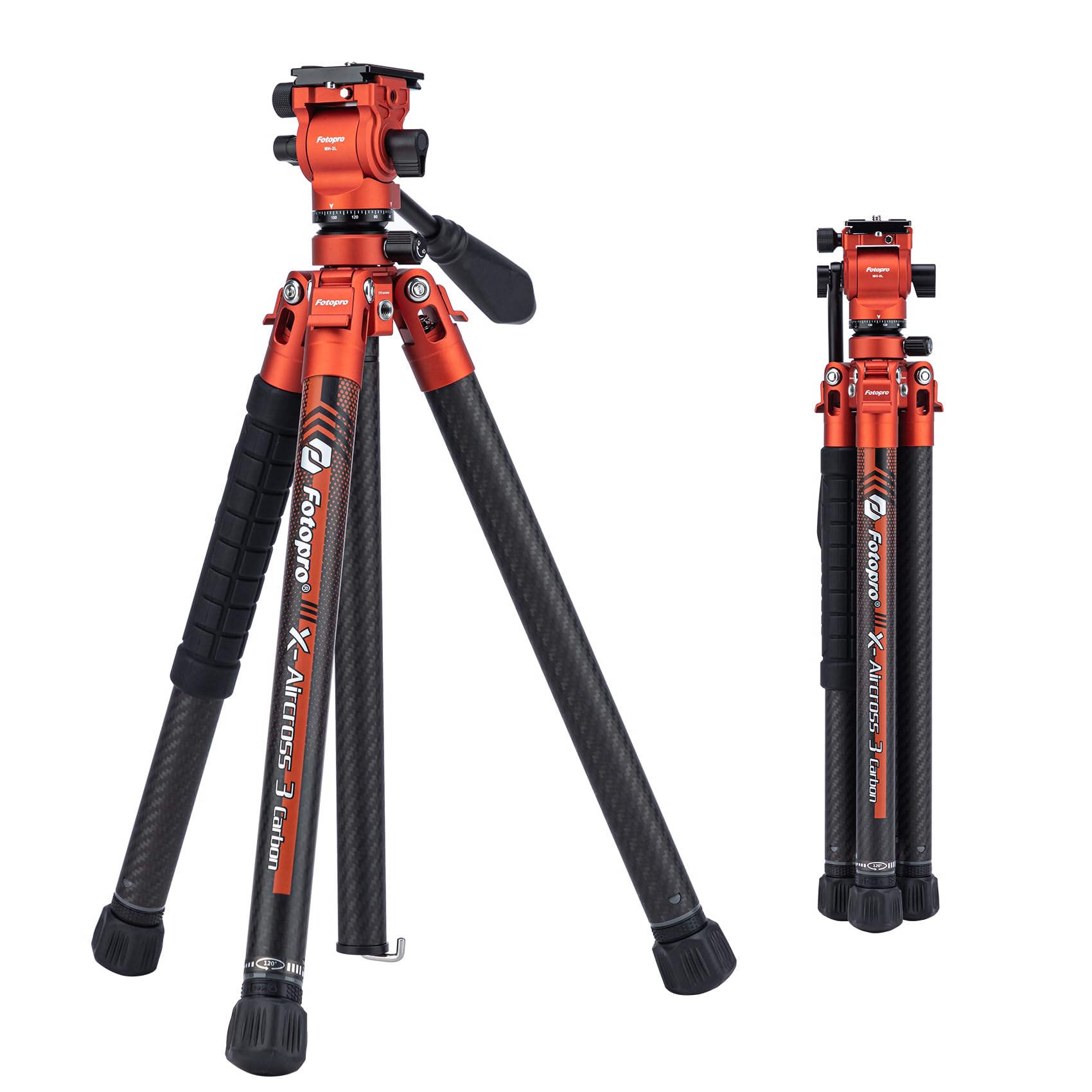 Trípode Fotopro X-aircross 3 Lite Para Vídeo, Fibra De Carbono, 1,03 Kg - Venta Internacional.
