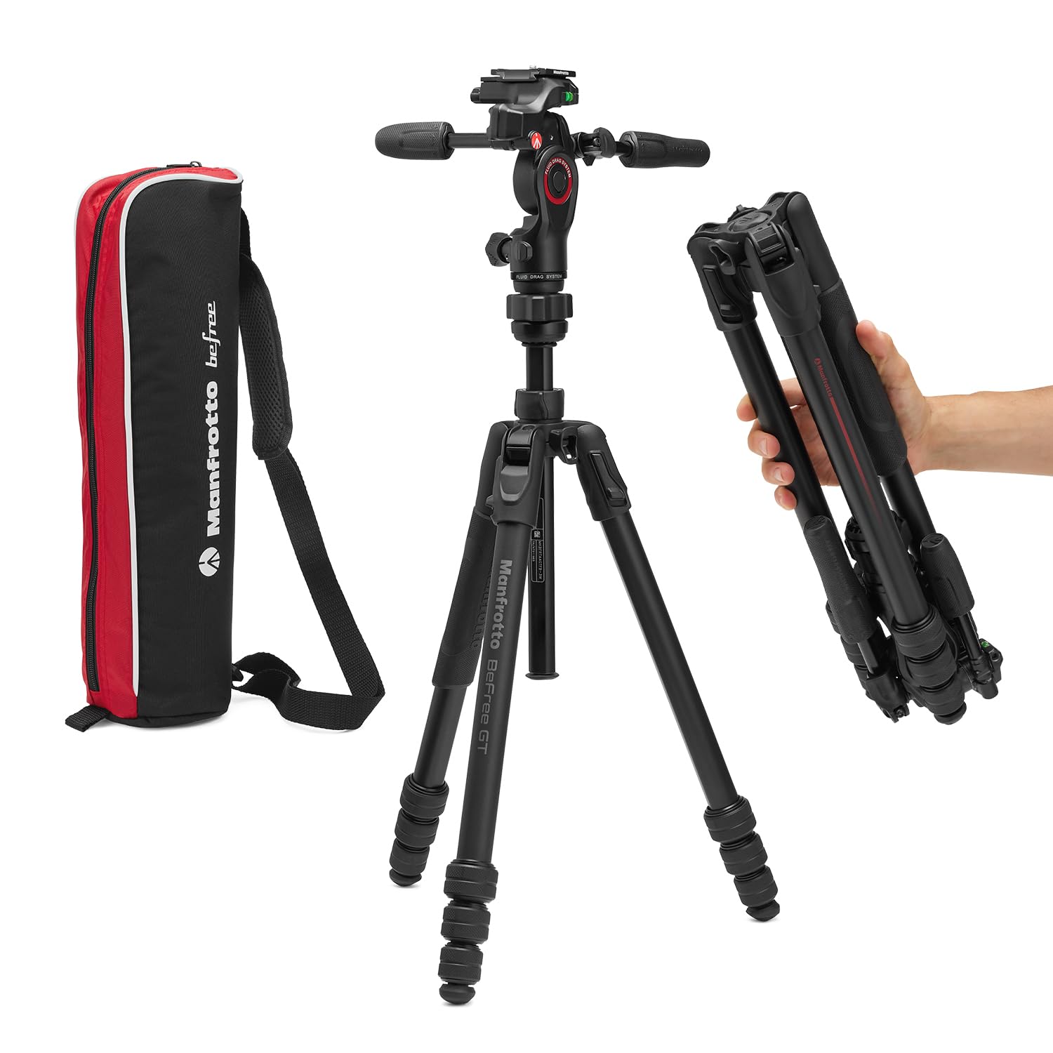 Trípode Manfrotto Befree Gt Pro De Aluminio De 4 Secciones Negro - Venta Internacional.