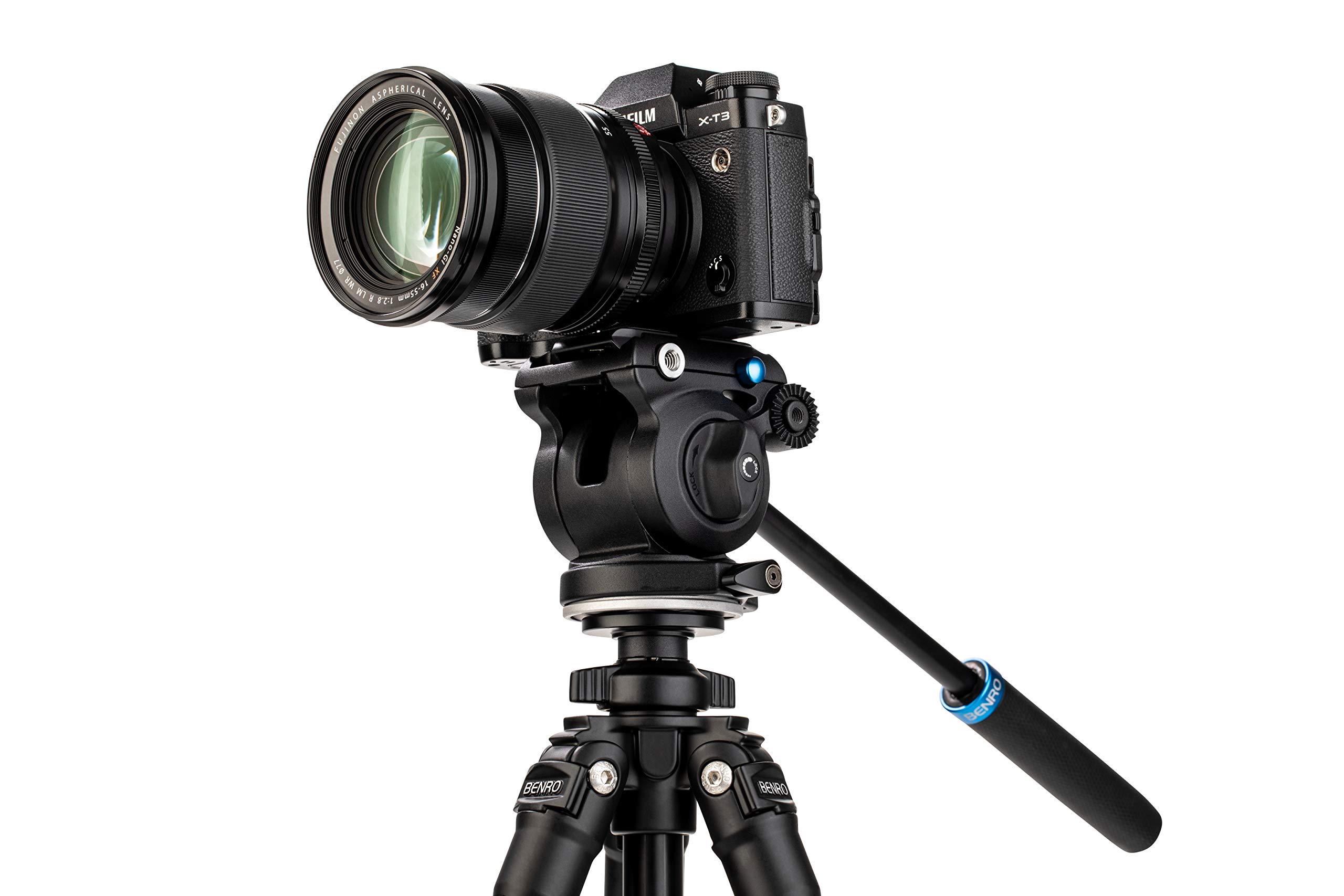 Foto 3 pulgar | Cabezal De Vídeo Fluido Benro S2 Pro Con Brazo Panorámico De 2,5 Kg De Carga Máxima - Venta Internacional.