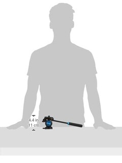 Foto 3 | Cabezal De Vídeo Fluido Benro S2 Pro Con Brazo Panorámico De 2,5 Kg De Carga Máxima - Venta Internacional.
