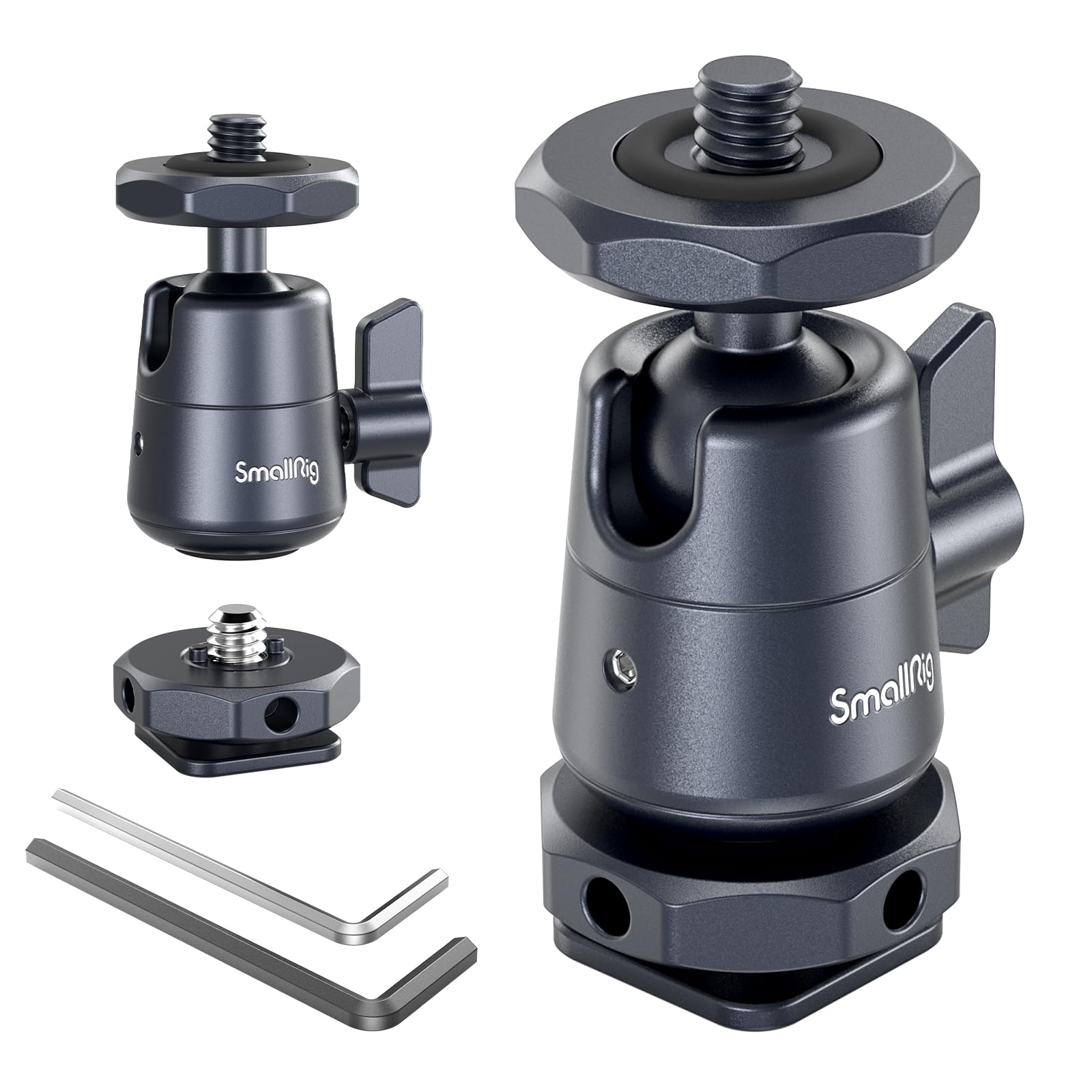 Minicabeza Esférica Smallrig 2948b Con Tornillo 1/4 Y Soporte Para Zapatas - Venta Internacional.