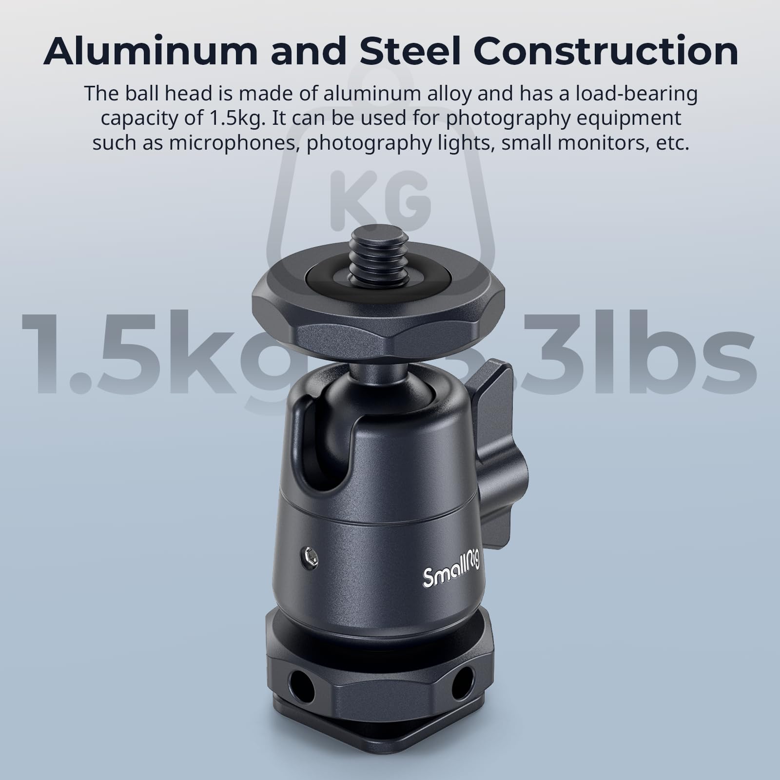 Foto 6 | Minicabeza Esférica Smallrig 2948b Con Tornillo 1/4 Y Soporte Para Zapatas - Venta Internacional.