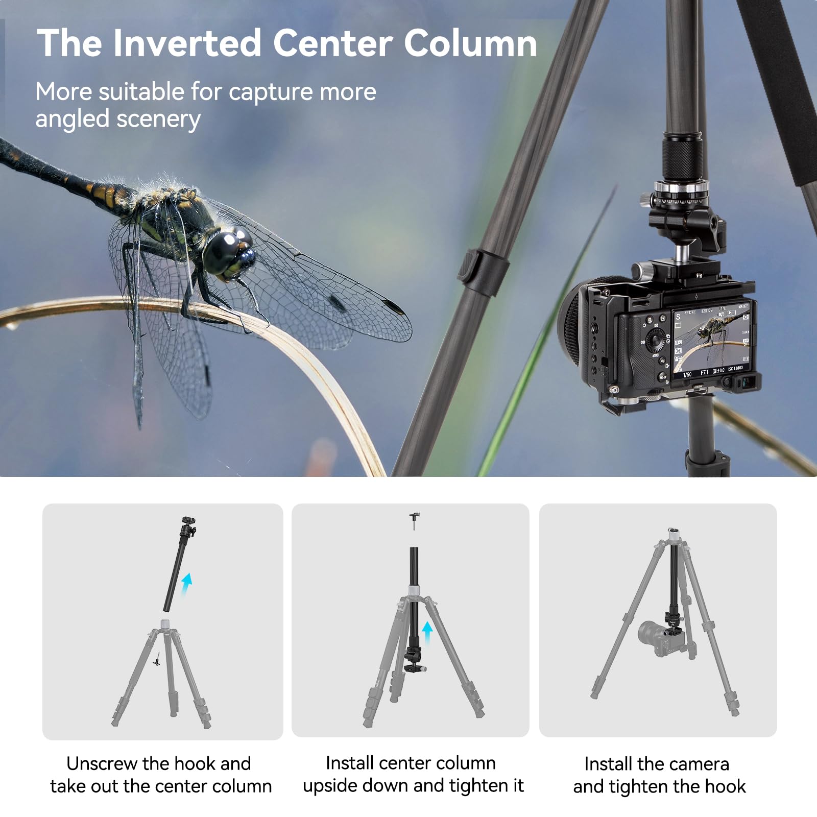 Foto 4 | Trípode Smallrig Ap-20 De Fibra De Carbono De 62,2 Cm Con Cabeza Esférica De 12 Kg - Venta Internacional.
