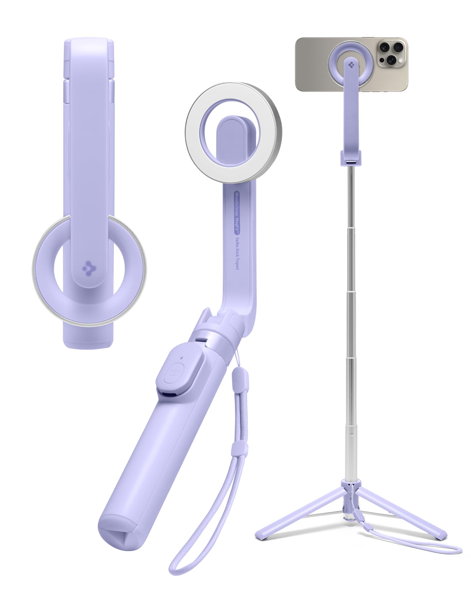 Foto 2 pulgar | Soporte Para Trípode Para Selfies Spigen Magsafe Con Control Remoto Bluetooth - Venta Internacional.