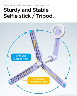 Foto 7 | Soporte Para Trípode Para Selfies Spigen Magsafe Con Control Remoto Bluetooth - Venta Internacional.