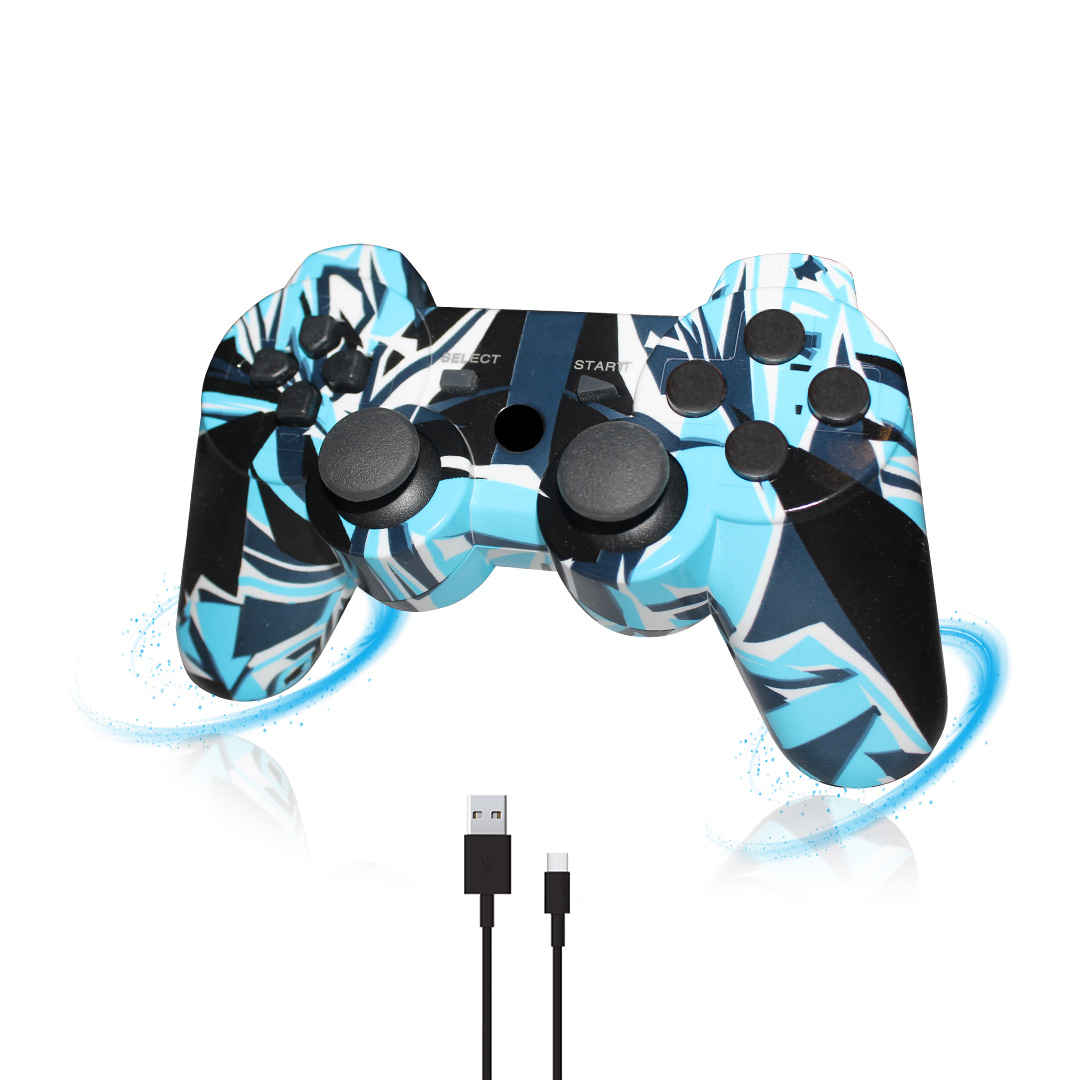 Control Inalambrico Compatible Con Ps3 Colors  + Cable De Carga