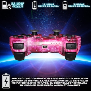 Foto 2 | Control Inalambrico Compatible Con Ps3 Galaxia + Cable De Carga