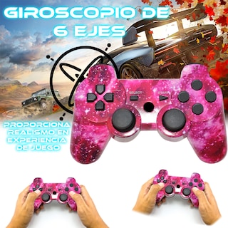 Foto 4 | Control Inalambrico Compatible Con Ps3 Galaxia + Cable De Carga
