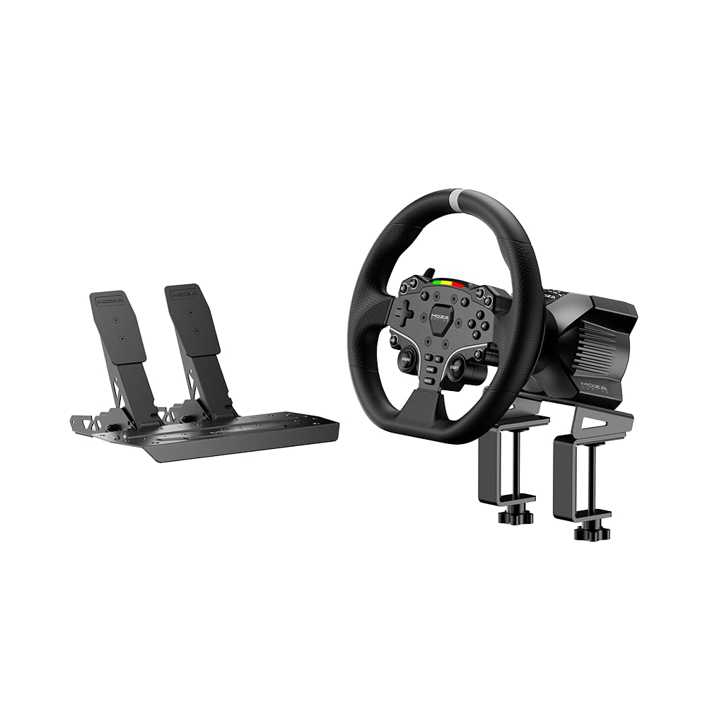 Paquete De Volante Y Pedales Moza R3 Para Pc Racing Simulator - Venta Internacional.