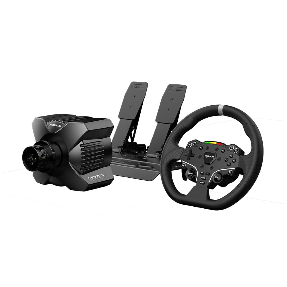 Foto 3 pulgar | Paquete De Volante Y Pedales Moza R3 Para Pc Racing Simulator - Venta Internacional.