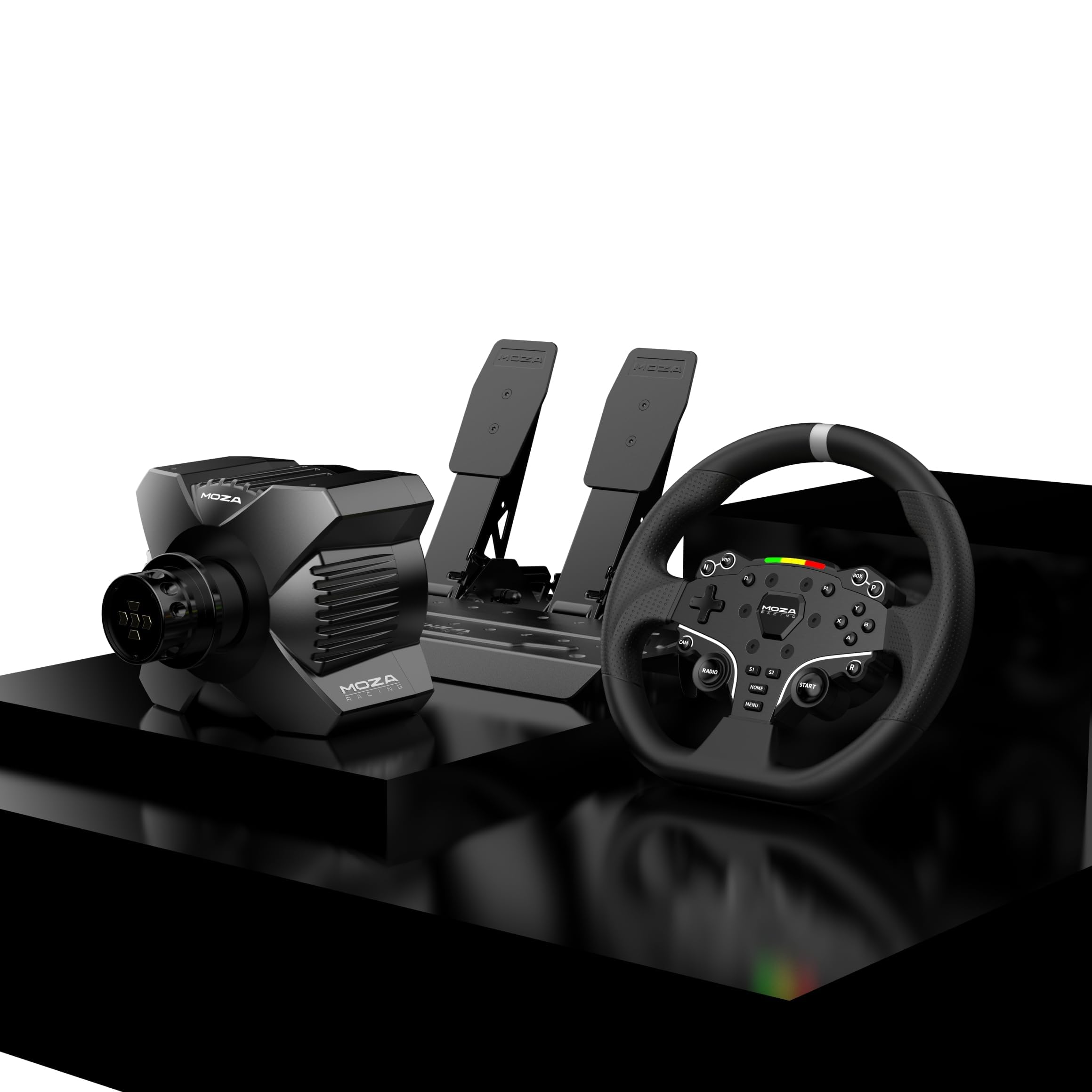 Foto 7 pulgar | Paquete De Volante Y Pedales Moza R3 Para Pc Racing Simulator - Venta Internacional.