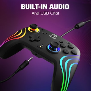 Foto 3 | Controlador Pro De Nintendo Switch Pdp Afterglow Wave Negro - Venta Internacional.