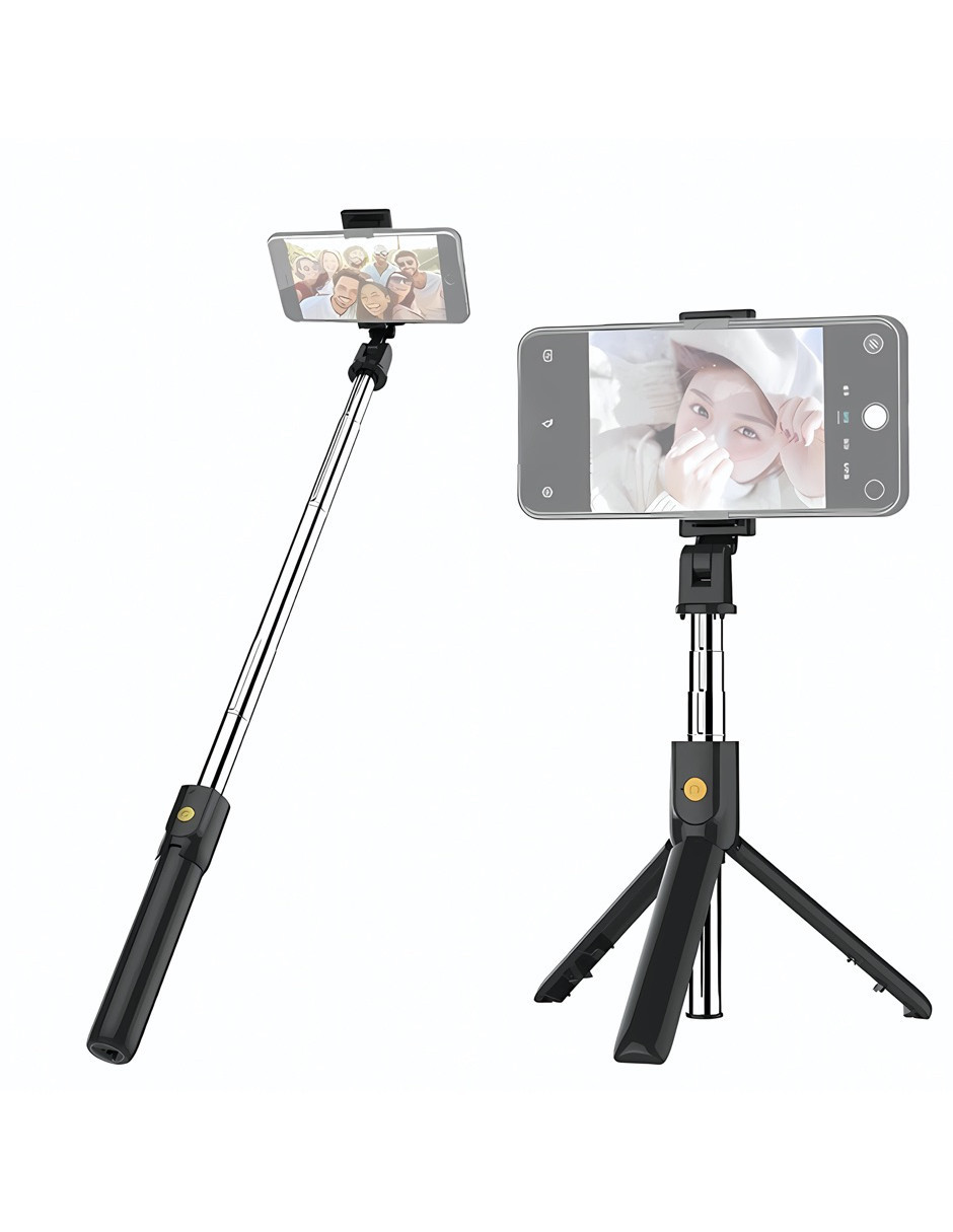 Foto 4 | Tripié Y Selfie Para Celular Flexible Negro K07