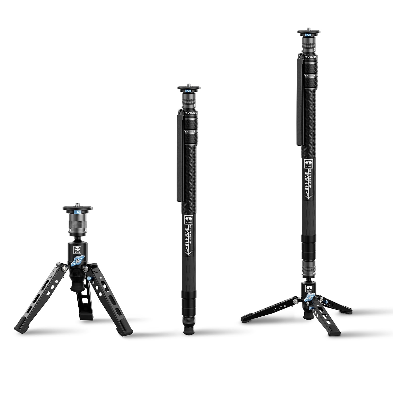 Foto 1 | Monópode Sirui Svm-145 Rapid De Fibra De Carbono, 145 Cm, Carga Máxima De 10 Kg - Venta Internacional.