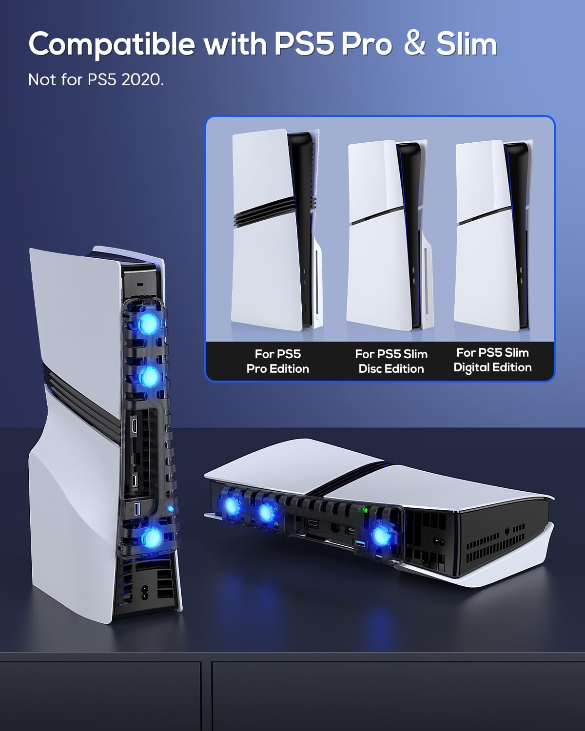 Foto 3 pulgar | Ventilador De Refrigeración Automática Klipdasse Para Ps5 Pro/slim Con Puerto Usb 3.0 - Venta Internacional.