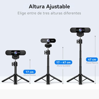 Foto 2 | Trípode Para Cámara Web Emeet Td303 Altura Ajustable Con Cabezal Giratorio De 360°