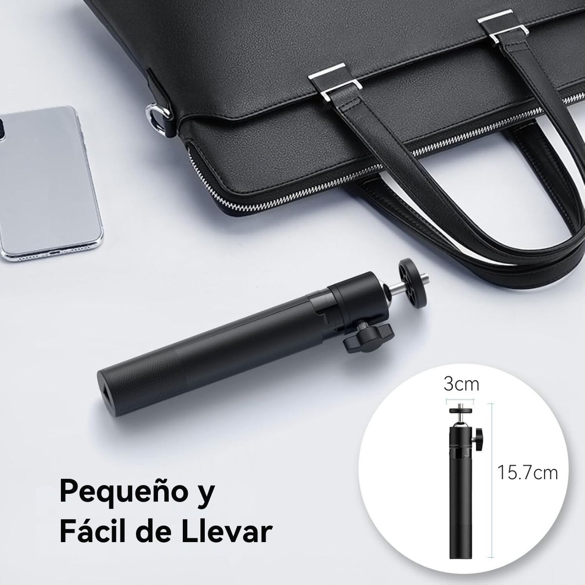 Foto 4 pulgar | Trípode Para Cámara Web Emeet Td303 Altura Ajustable Con Cabezal Giratorio De 360°