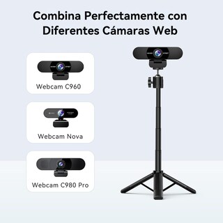Foto 5 | Trípode Para Cámara Web Emeet Td303 Altura Ajustable Con Cabezal Giratorio De 360°