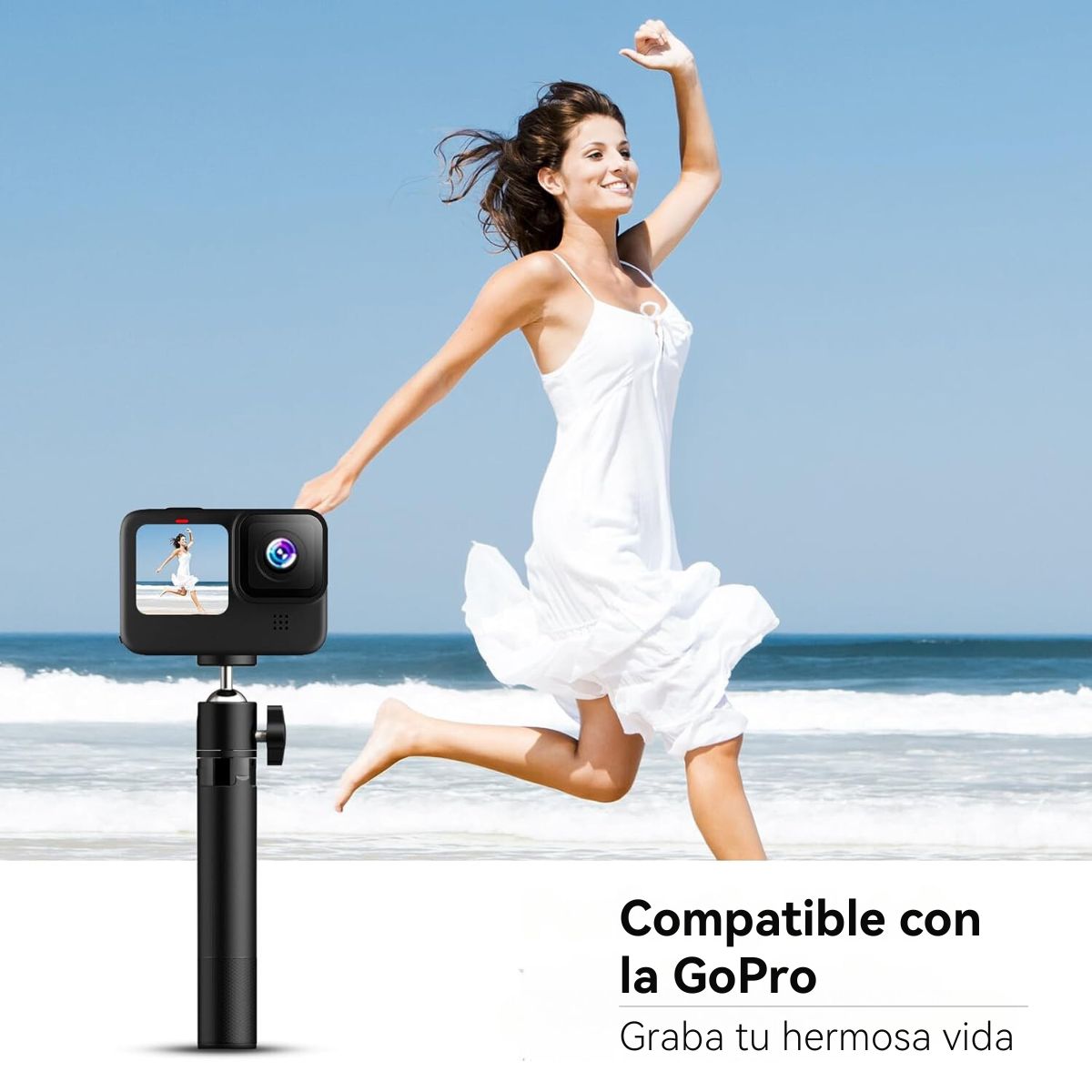Foto 8 pulgar | Trípode Para Cámara Web Emeet Td303 Altura Ajustable Con Cabezal Giratorio De 360°