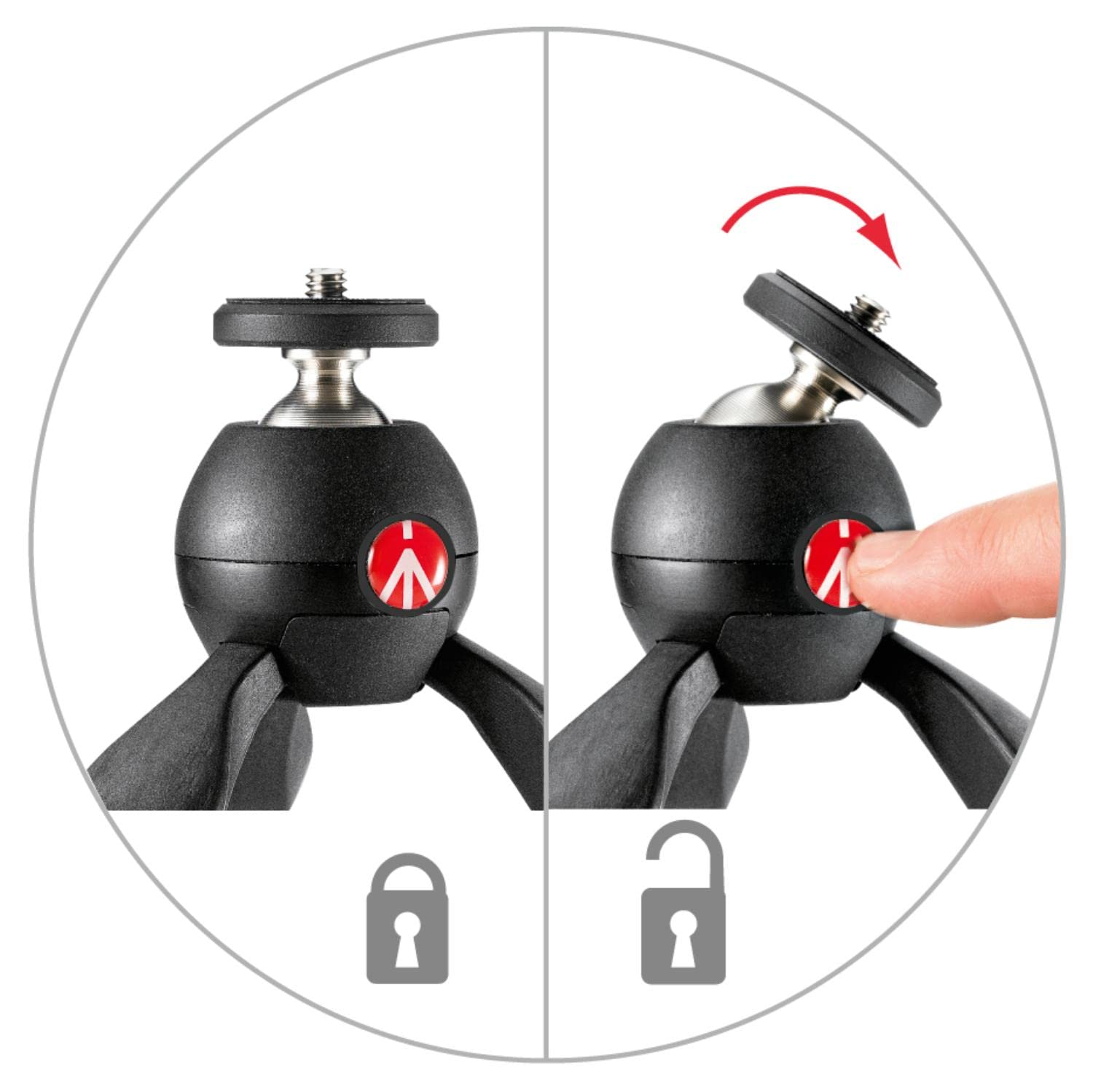 Foto 6 pulgar | Trípode Manfrotto Pixi Mini Negro Para Cámaras De Sistema Compacto - Venta Internacional.