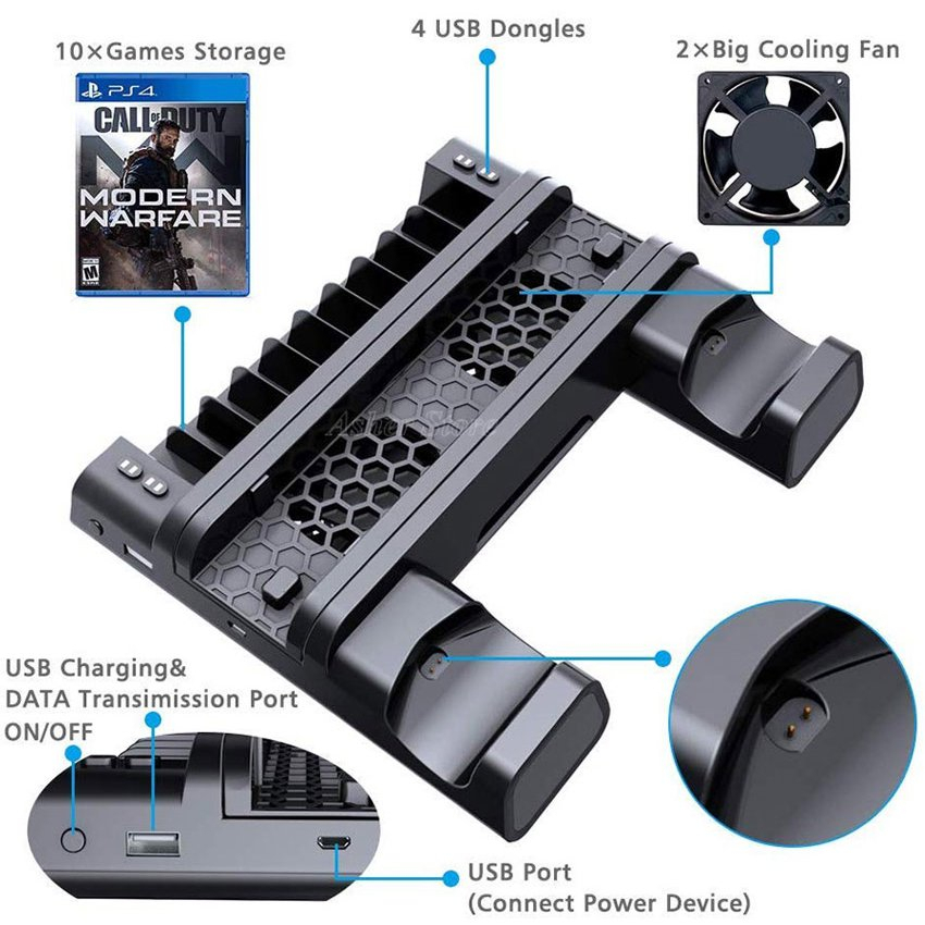 Foto 4 pulgar | Base De Carga Para Mando De Juegos Ps4/ps4 Slim/ps4 Pro - Venta Internacional.