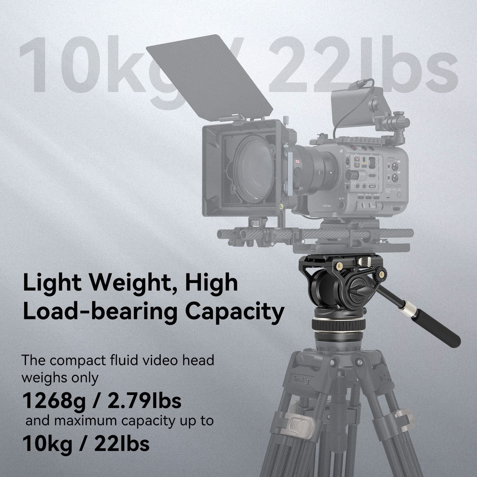 Foto 5 pulgar | Cabezal De Vídeo Fluido Para Trípode Smallrig Dh10, Carga Pesada De 10 Kg - Venta Internacional.