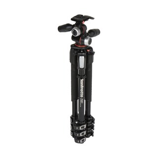 Foto 3 | Tripié de Aluminio Manfrotto Mk190xpro4-3w 4 Secciones con Cabeza de 3 Movimientos Negro