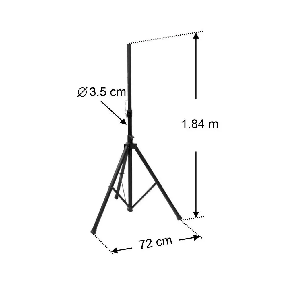 Foto 5 | Tripié para Bafle  Belug Soporte 50 Kg Negro