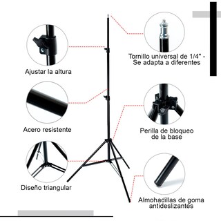 Foto 3 | Tripie De Aluminio Profesional Kimhi Para Cámaras Celulares y Aros De Luz