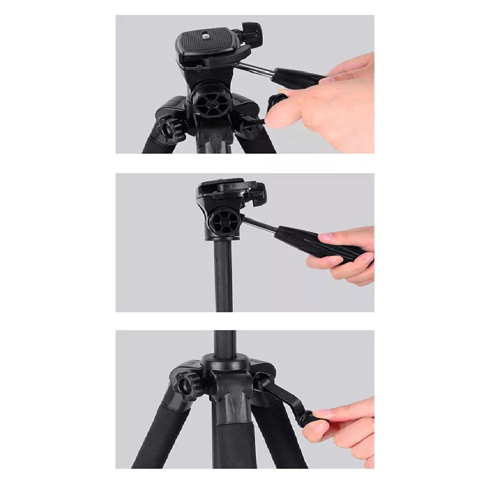 Foto 5 pulgar | Tripie para Fotografía y Video para Cámaras Negro con Rojo